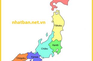 Bản đồ các vùng đất nước Nhật Bản